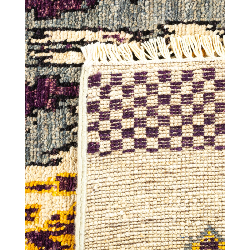 Contemporary One-of-a-Kind 4' 0" X 6' 2" Hand Knotted Area Rug