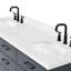 Thornaby 66'' Solid Wood Double Bathroom Vanity with 1.5'' White Quartz Top, Oval Sinks-130599116-94790196
