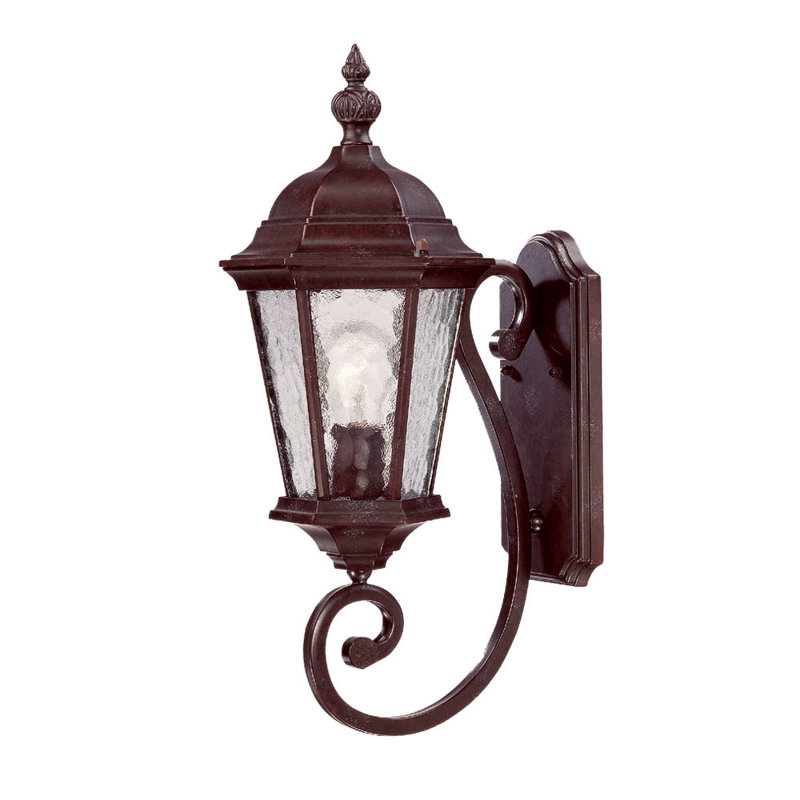 Brook Lane Wall Light, Marbleized Mahogany