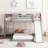 Gray Twin Over Bunk Bed With Slide - Quality Solid Wood Build For Fun And Function In Includes Enhanced Functionality