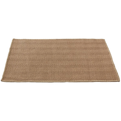 Tapis en jute à chevrons