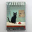 «Catitude Coffee Co 1», reproduction sur toile-568461687
