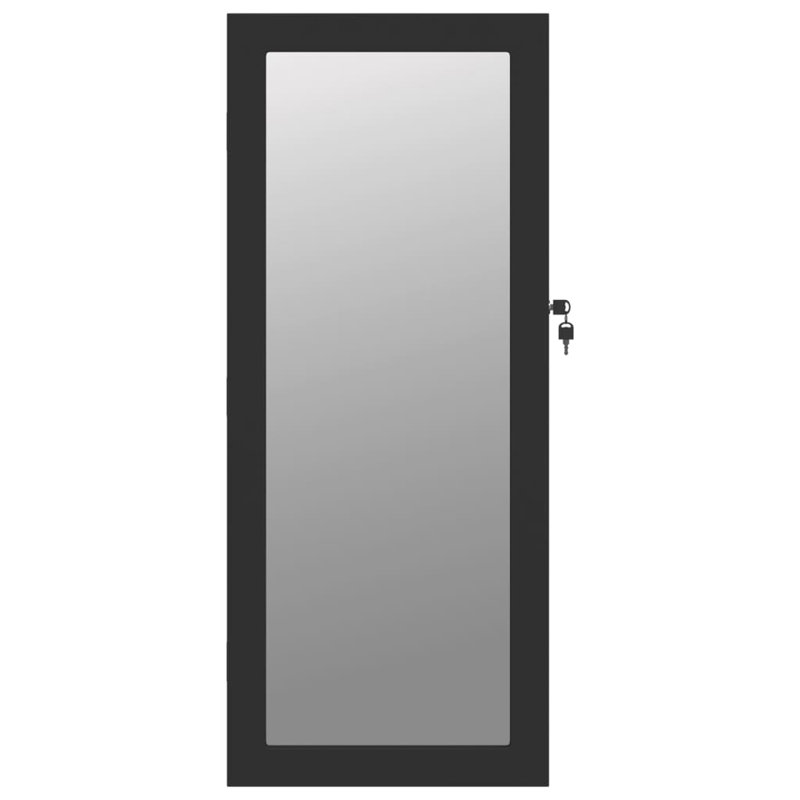 Mylesha Jewelry Armoire, 90cm H x 37.5cm W, Black