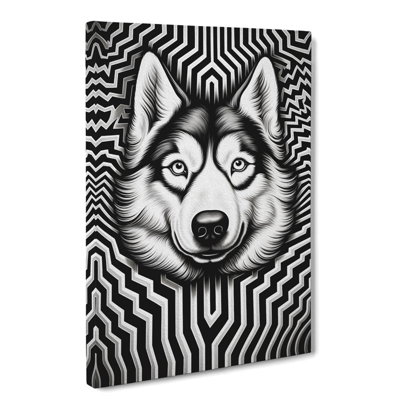 Husky Op - Wrapped Canvas, 76cm H x 50cm W x 3cm D