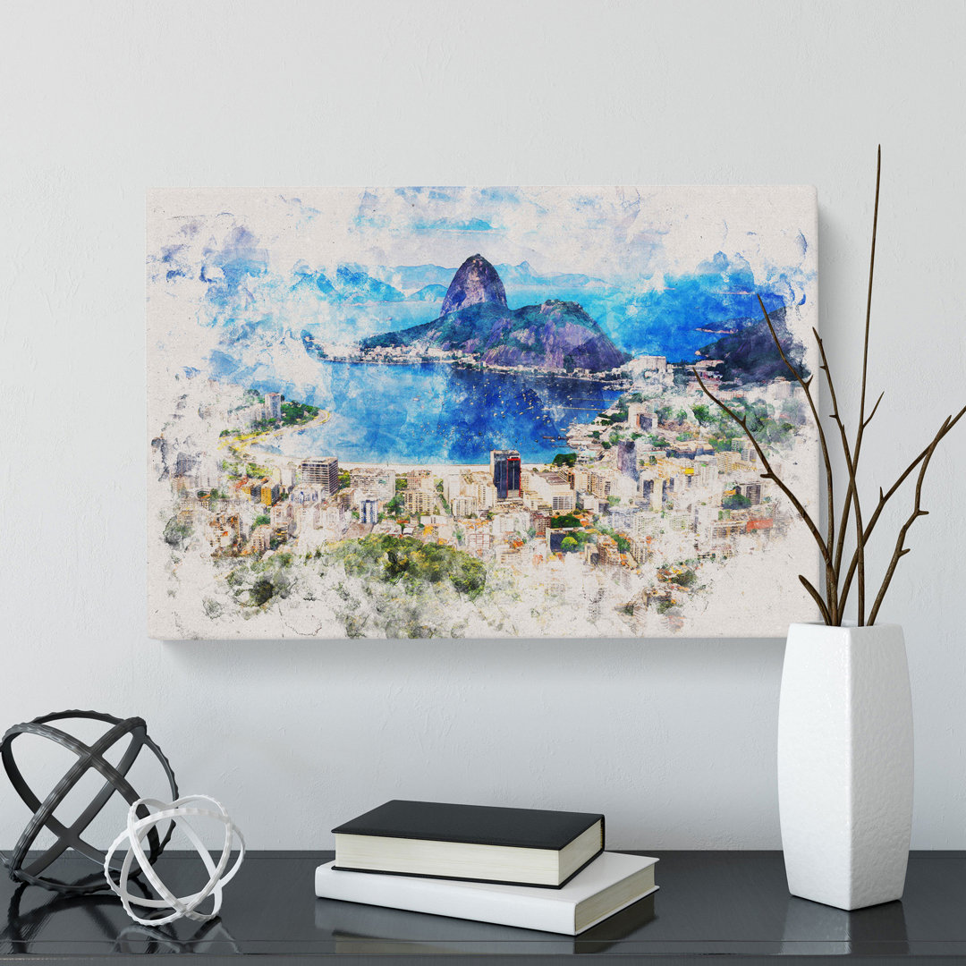 Rio De Janeiro Skyline In Brazil - Wrapped Canvas