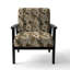 Chaise d'appoint florale Cobalt-6885420