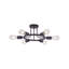 Plafonnier semi-encastré 6 lumières Spoutnik moderne-370957335