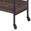 Chariot de service noyer et noir avec 2 tablettes-1302240918-1302240912