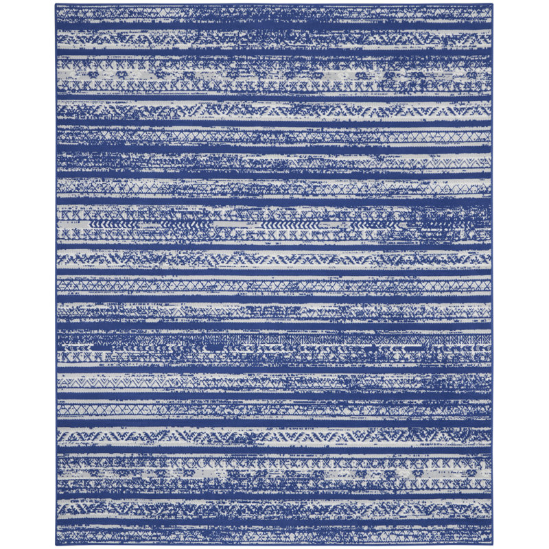 Striped Indoor Rug, Rectangle 8'4" x 11'6"