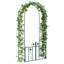 102cm W x 50cm D Steel Arbour-125281672
