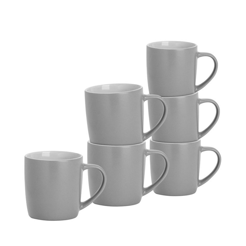 Porcelain Coffee Mug, Grey