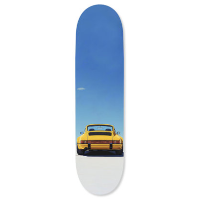 Modern Retro Skateboard Acrylic Wall Art by Notoriart, 8 x 32, Sunny Side