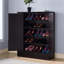 Armoire à chaussures / rangement avec deux portes et cinq tablettes - foncé