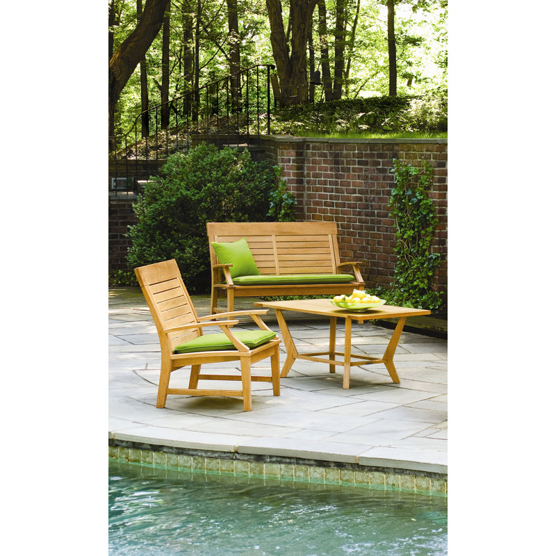 Sutton Outdoor Coffee Table, Natural Shorea Wood