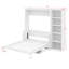 Lit escamotable double avec bureau et bibliothèque-243754914-243754913