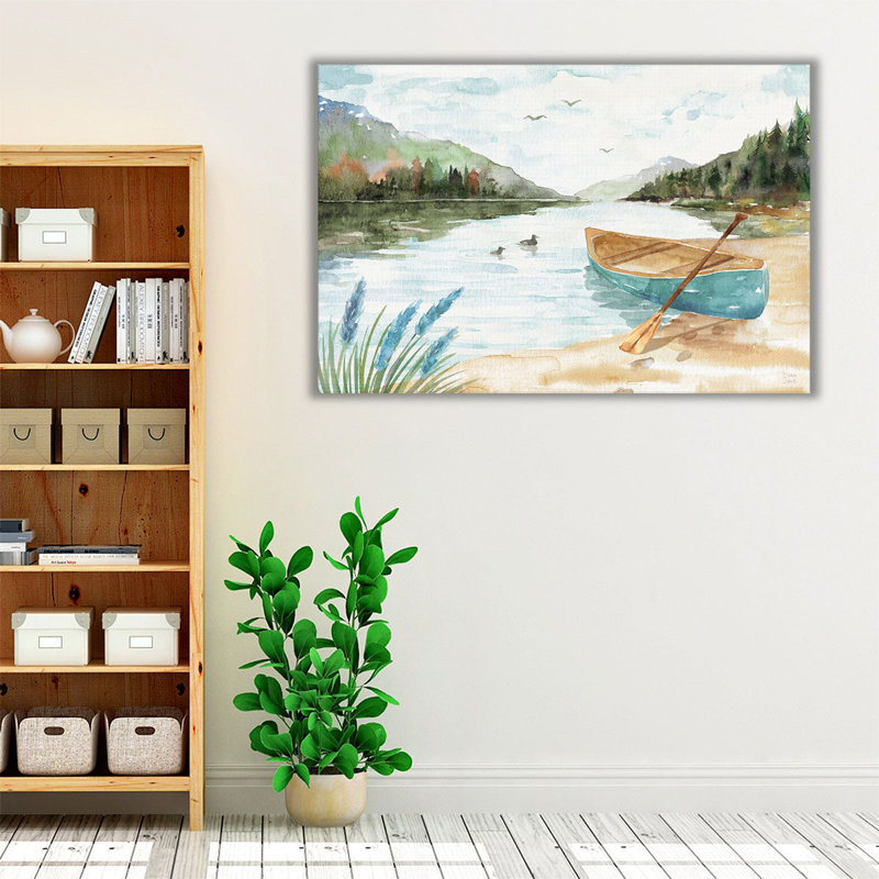 «Lake Love I», reproduction d'art sur toile, 12 x 18 po