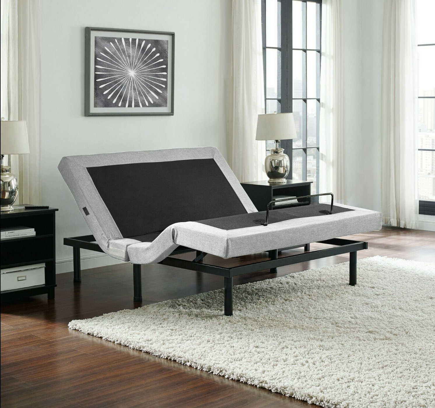 Red Barrel Studio® Massaging Zero Gravity Adjustable Bed With Wireless