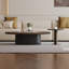 Ensemble de tables basses en bois avec bords arrondis