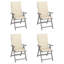 Chaise d'extérieur avec chaises inclinables d'extérieur en bois d'acacia massif-1420743955-1420743953
