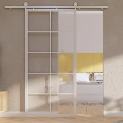 Sliding Glass Barn Door