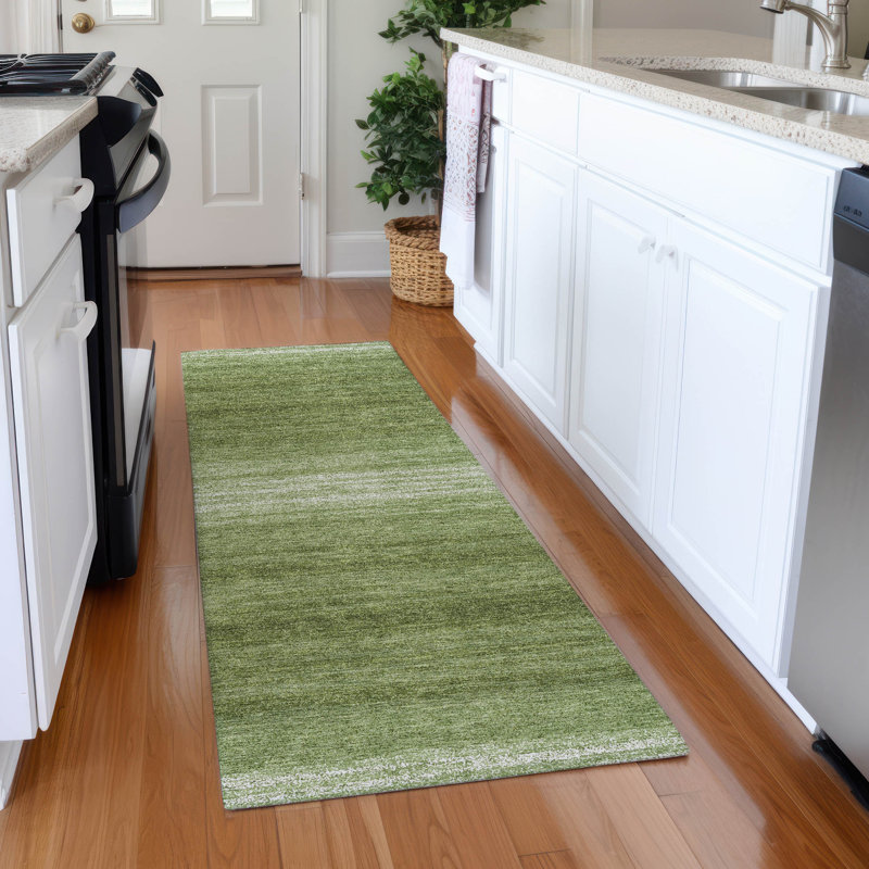 Premium Machine Washable Birchview AMF1033 Striped Rug, Runner 2'3" x 7'6"