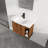Wall-Mounted Bathroom Vanity with Ceramic Sink