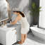 Meuble-lavabo et lavabo durables 36 po, bois aggloméré, conception de salle de bain moderne