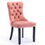 Chaise de salle à manger moderne avec pieds en bois massif et revêtement en velours rose-1711290730-1711290735
