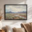 Tableau sur toile représentant la vallée de Mesa avec une rivière sinueuse-841054365