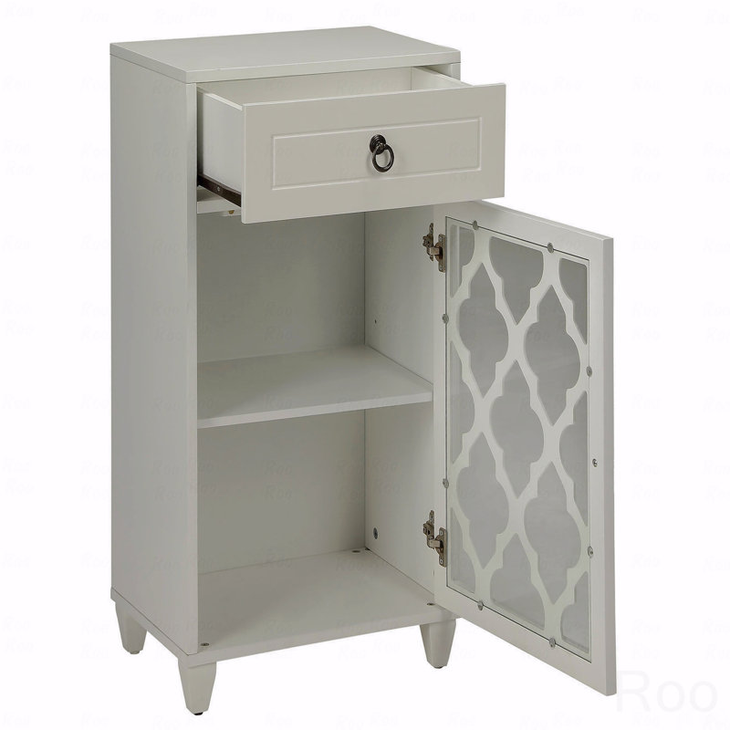 Table d'appoint avec tiroir et porte