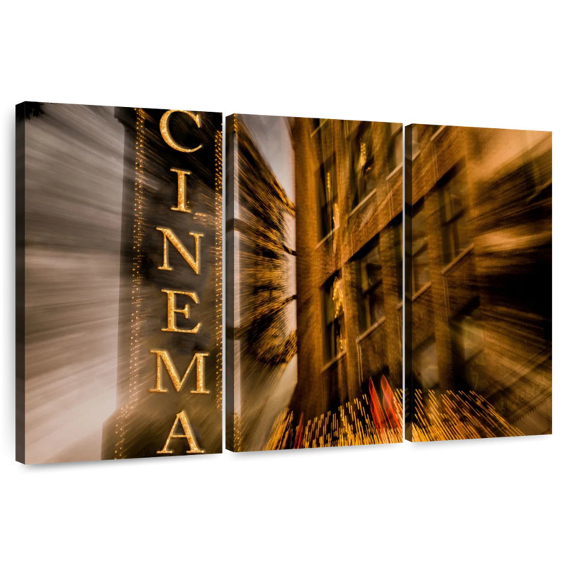 Lilie Cinema Sign, 48" H x 74" W