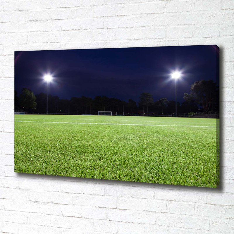 Football Turf - Wrapped Canvas Print