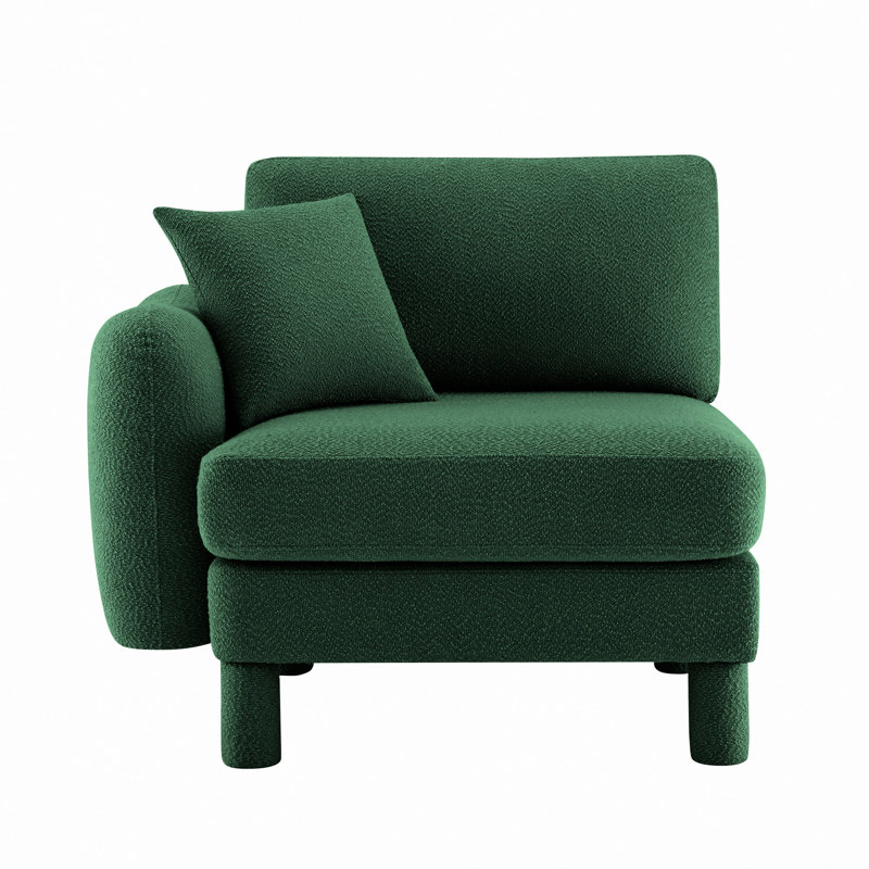 LSF Sofa With Pillow Polyester, Left Hand Facing