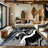 Galaxy Series Abrstract Black/Gray/Ivory/Beige Area Rug-379969512