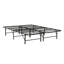 Base de lit plateforme en métal - Base de lit pour lit double, noir-1460601940
