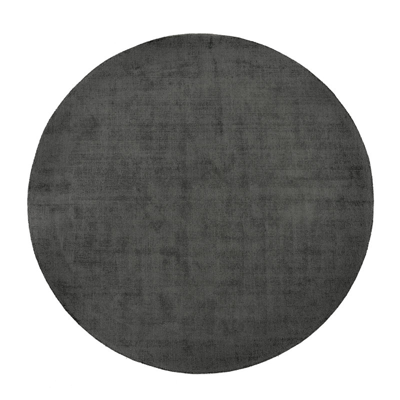 Solid Colour Hand Woven Area Rug, Round 200cm