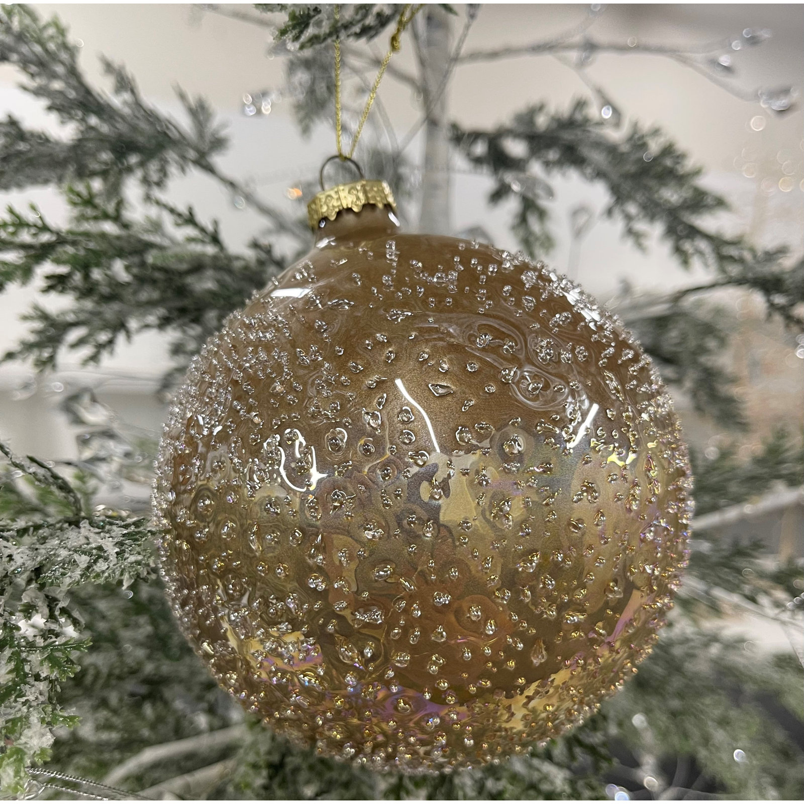 Cele The Holiday Aisle® Ball Ornament, Dark Gold