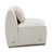 Beige Boucle Sectional Sofa W/3 Pillows