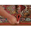 Tapis de vestibule oriental géométrique 2x3
