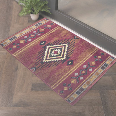 Tribes Red  Southwest Area Rug