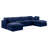 Itala Velvet U-Shaped Sectional Reversible-94482501