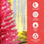 Arbre de Noël 4 pi avec 50 lumières UL et 122 pointes en PVC