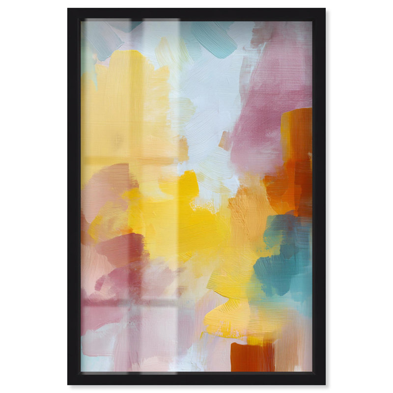 Décoration murale Pastel Play III Shadowbox Print par Art Remedy, cadre noir, 30 x 45, H 46 po x l 31 po, Cadre noir