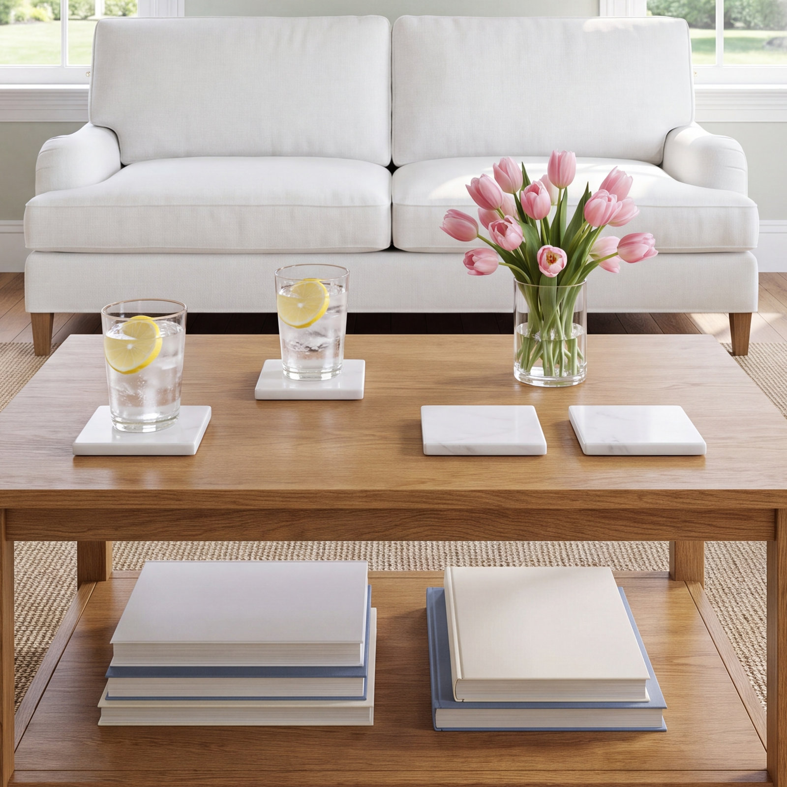 Maxie Marble Square Coaster