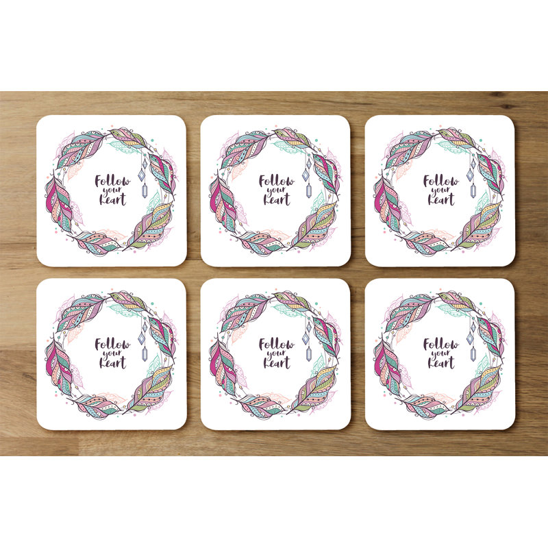 Square 6 Piece Coaster Set