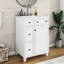Meuble-lavabo de 24 po avec lavabo en céramique. Conception peu encombrante. 2 tiroirs et 1 porte. Fabrication. Blanc 24 po. Rangement généreux. Tiroirs, blanc bois. Assemblage facile-765024813