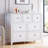 Modern 7-Drawer Dresser with Nickel Round Handles, Stylish Wood Organizer with Deep Drawers-56584293