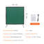 Welding Screen With Frame, 6' X 6' Welding Curtain Screen, Flame-Resistant Vinyl Welding Protection Screen On 4 Swivel Wheels (2 Lockable), Moveable & Professional For Workshop/Industrial, Green