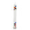 Clear glass Galileo thermometer with 11 colored liquid-filled bubbles — 22" H x 2.25" diameter, 3.5" base
