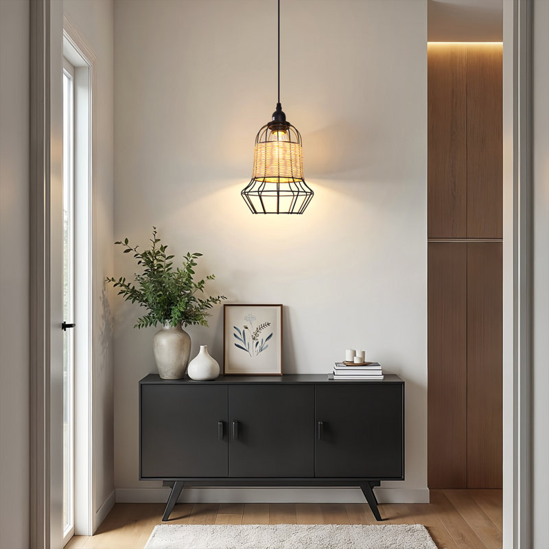 1 - Light Natural Chandelier Pendant